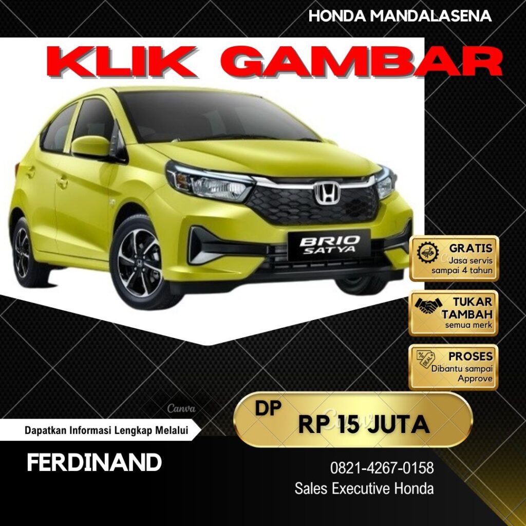 harga honda brio di malang, harga brio 20244 di malang, harga brio 2025 di malang